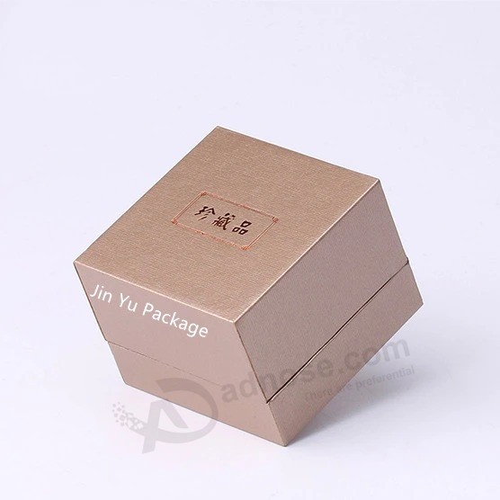 Изготовленная на заказ бумажная пластиковая коробка ювелирных изделий подарка хингера упаковывая для кольца