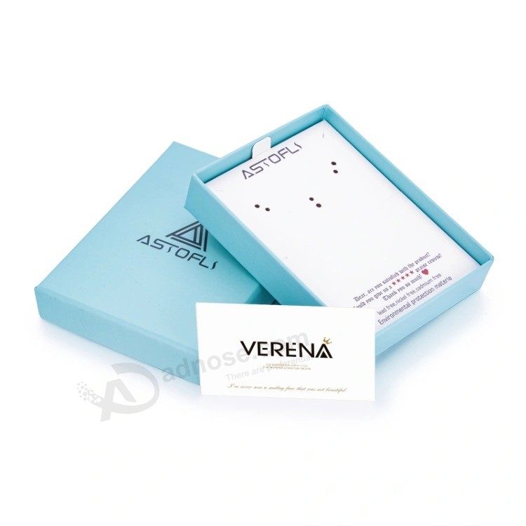 Earrings necklace Bracelet ring Set packing Velvet custom Logo gift Paper Box for Jewelry