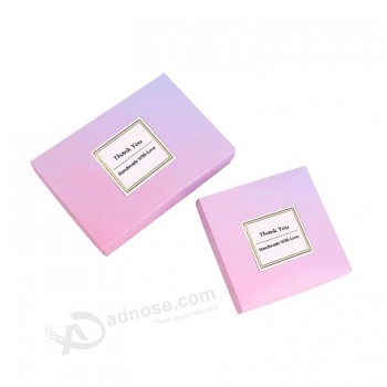 Vente en gros bon marché couleur kraft paquet doux boîte de papier cadeau