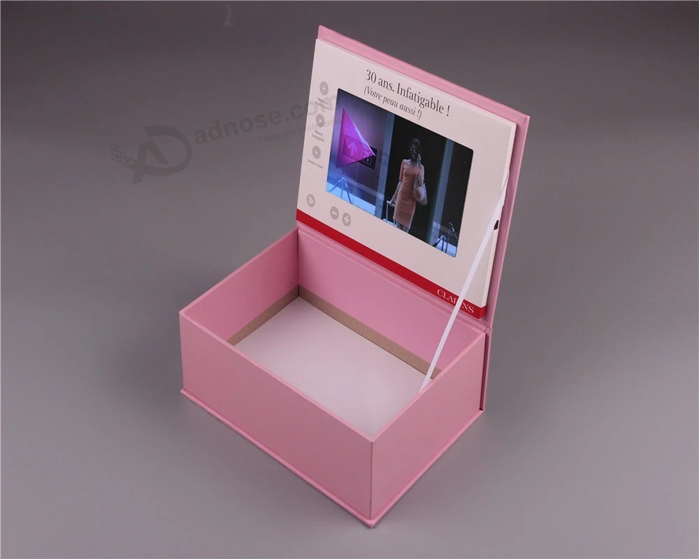 Пользовательский ЖК-экран видео подарочная коробка для пакета