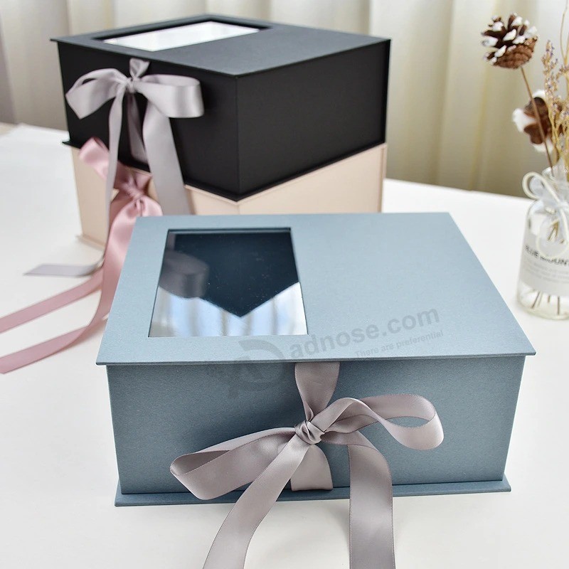 Ready to Ship! ! New creative Flower square Korean gift Box wedding Chocolate packaging Cardboard Box Valentine's Day flower Box