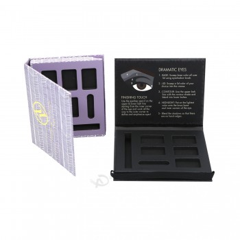 Boîte-cadeau personnalisée Boîte en papier de fard à paupières de couleur Boîte d’emballage en papier cosmétique Boîte cadeau en papier