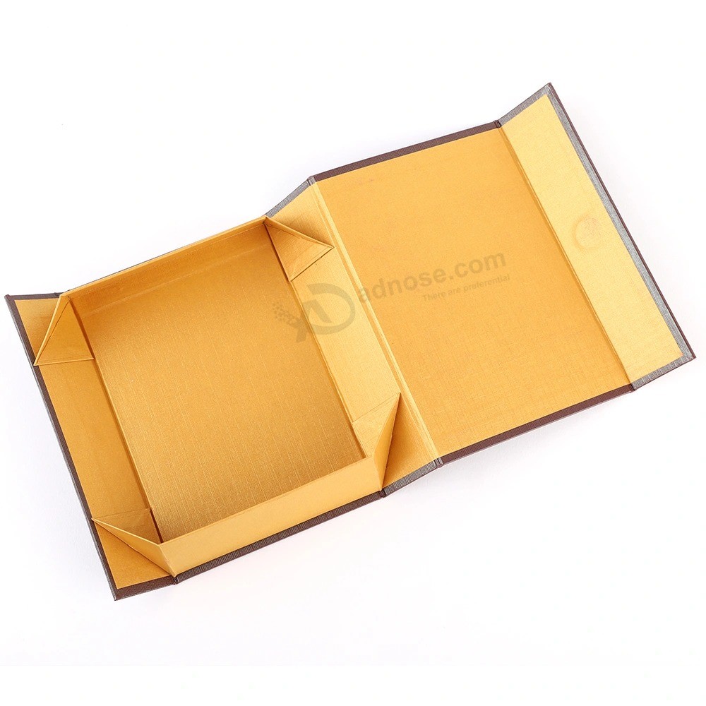 Rectangle foldable Paper Box for chocolate Gift Box open W/Magnet