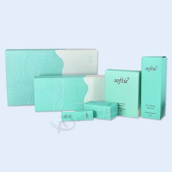 Caja de papel de empaquetado popular rígida cosmética personalizada de la caja de papel del regalo de la fábrica 2020