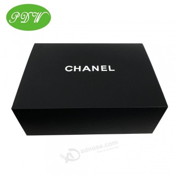 Boîte en carton pliable noire personnalisée Boîtes-cadeaux magnétiques