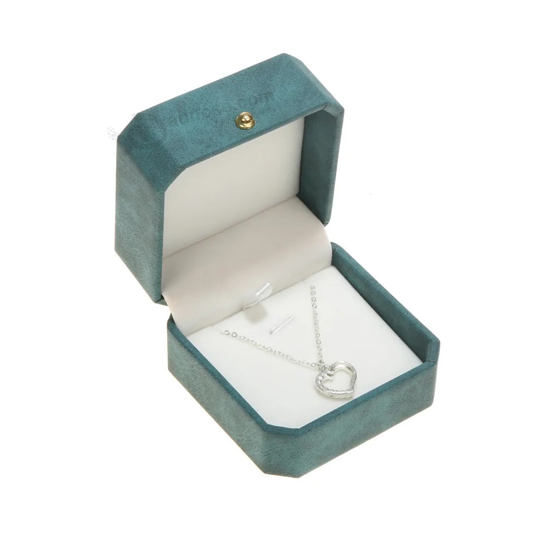 Luxury leather Jewelry Box velvet Custom gift Jewelry ring Box