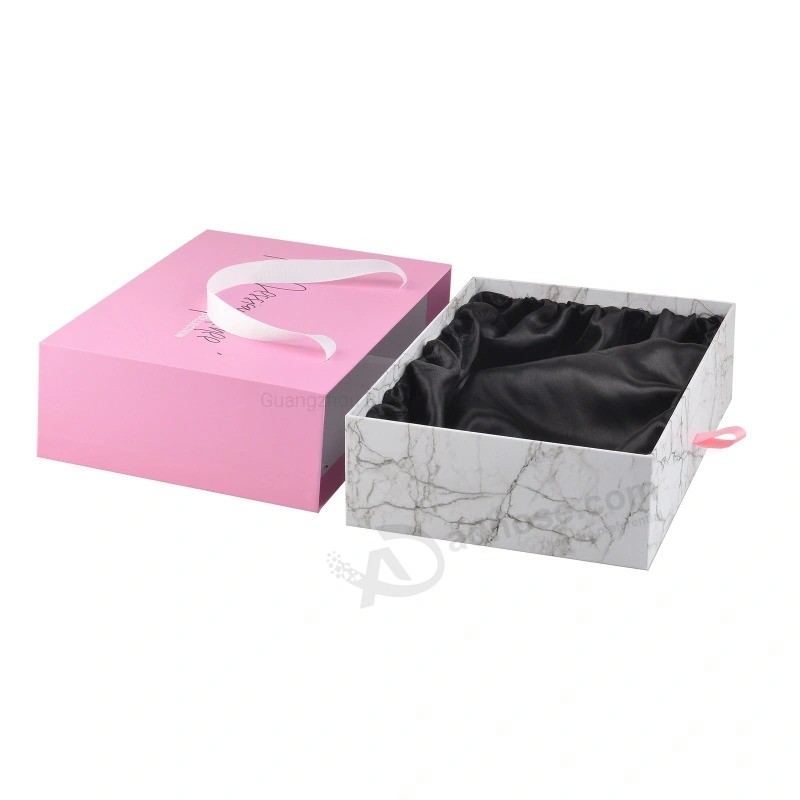 Caixa de papelão para embalagem de papel peruca de luxo caixa de presente de papelão
