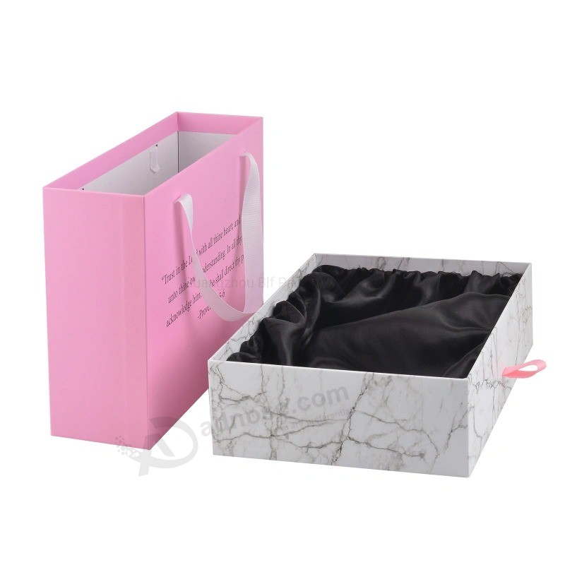 Caixa de papelão para embalagem de papel peruca de luxo caixa de presente de papelão