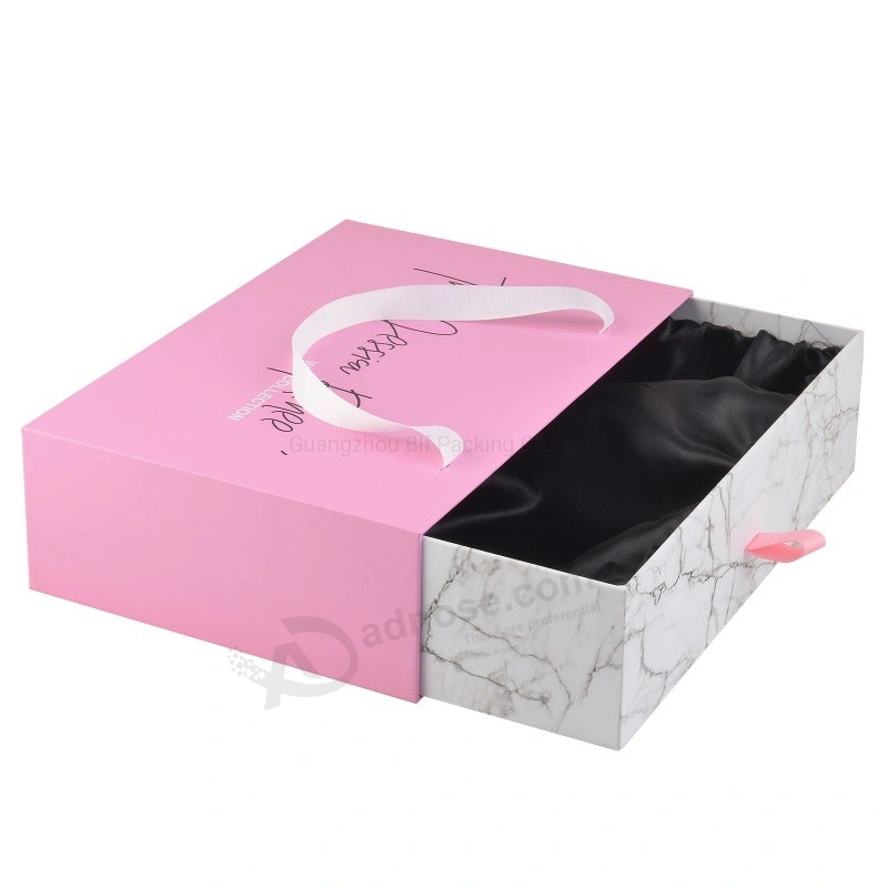 Caja de regalo de cartón de caja de embalaje de papel de peluca de lujo