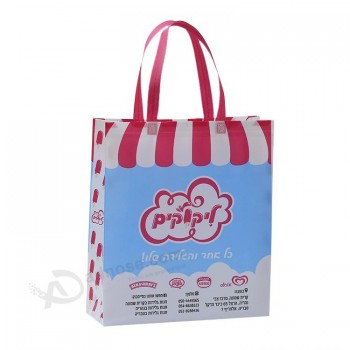 Custom Logo Print Non Woven Bag Eco Reusable Shopping Tote Bag Stock