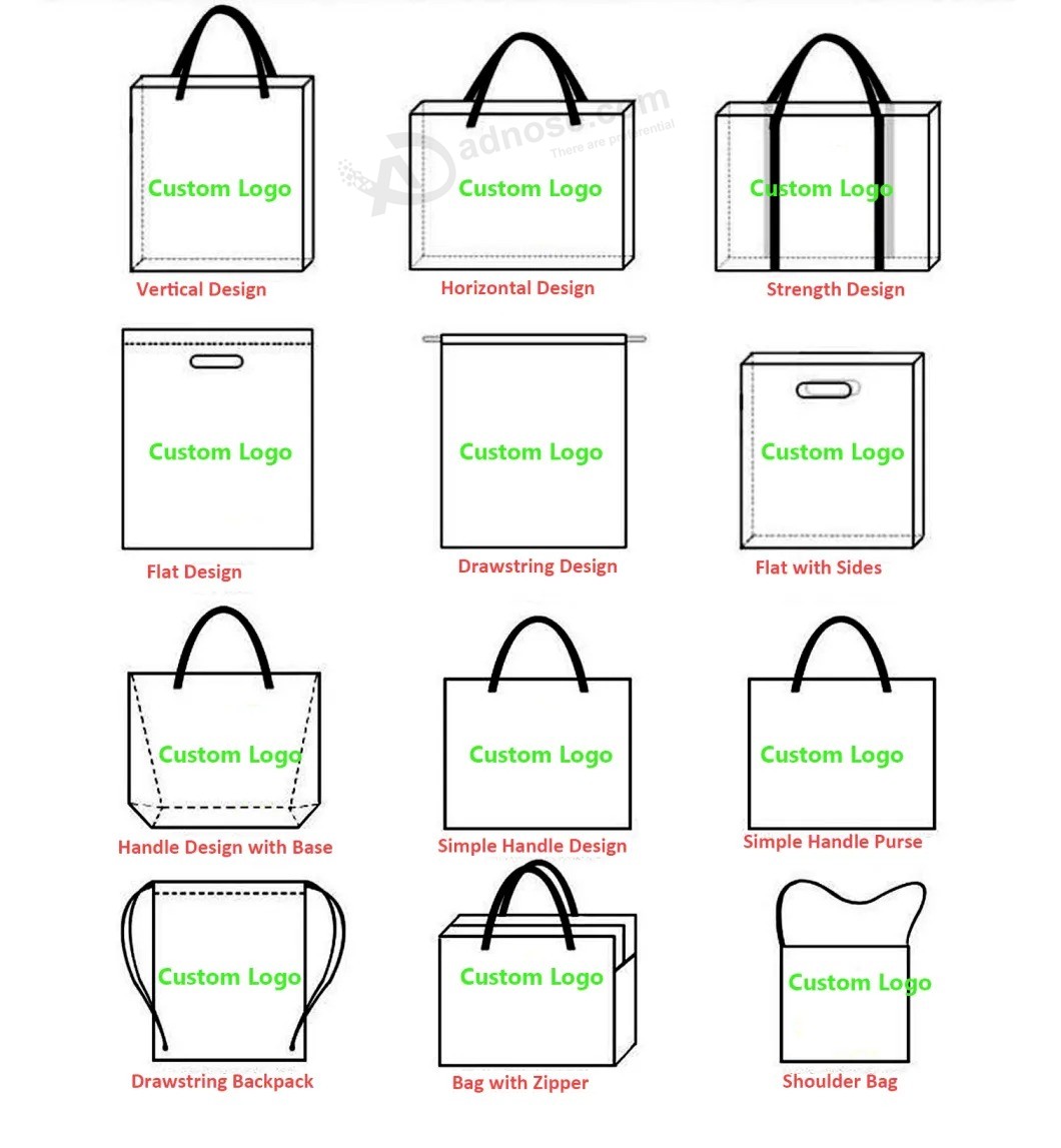 Big supermarket Reusable folding Fabric promotional Non woven Shopping Bag