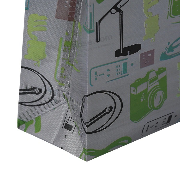 Пользовательские лазерные цветные Эко-напечатанные нетканые рекламные сумки для покупок Складные сумки