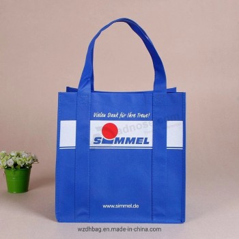 スーパーマーケットショッピングバッグ強化ハンドル付き生物分解性不織布バッグ