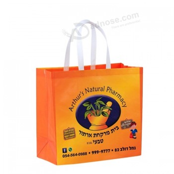 op maat recyclebaar niet-geweven handvat tas cadeau boodschappentas promotionele