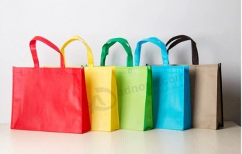 nonwoven reusable package shopping Bag with trimming handmade stitching