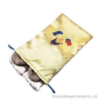 Sac de poche de rangement de voyage en satin personnalisé