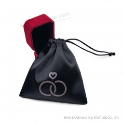 benutzerdefinierte Satin Schmucktasche Tasche mit Kordelzug