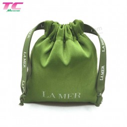 Petit Satin Vert Cadeau Sac Cordon Pochette Mariage Faveurs Bonbons Bijoux Sacs