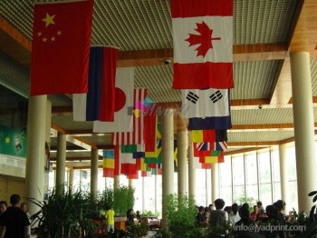 Vente en gros de drapeaux nationaux décoratifs suspendus