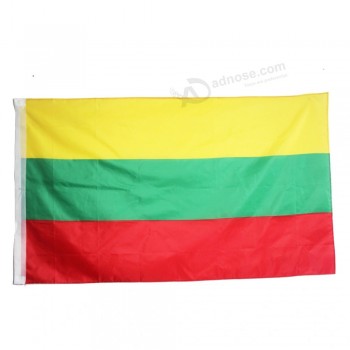 90 X 150 cm bandeira nacional da Lituânia bandeira suspensa de poliéster bandeira da Lituânia ao ar livre Grande bandeira