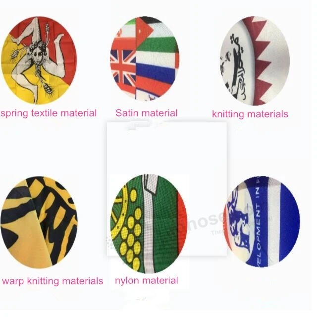 Factory promotion Polyester silk Printing safety Swooper national Flag hand Waving Flag