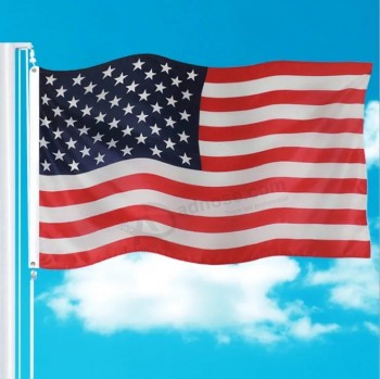 Personnalisé extérieur 3X5 pieds polyester imprimé National Country drapeau USA drapeau américain