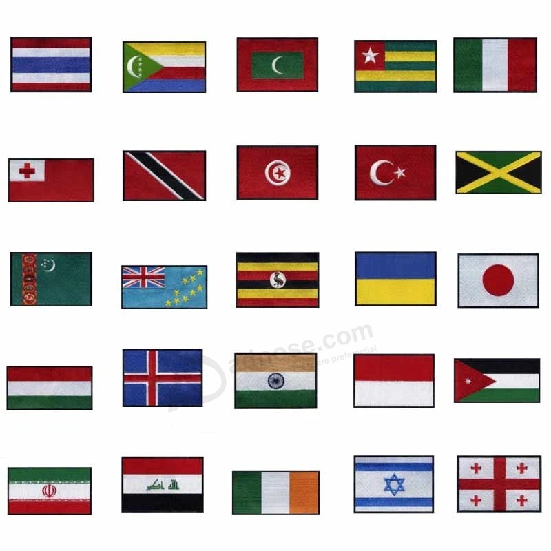 Высококачественная индивидуальная вышивка Фиджи тактический национальный флаг Утюг на нашивке