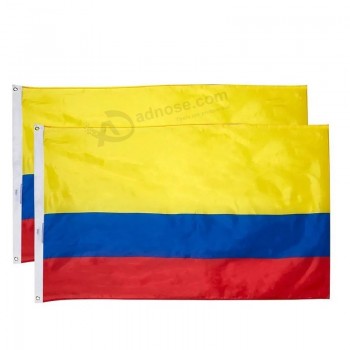Vente en gros impression numérique polyester drapeau national personnalisé