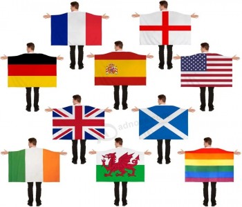 Logo personnalisé Équipes de football Polyester Pays Angleterre Drapeau national du corps