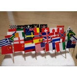 Drapeau national personnalisé, drapeau de bureau, drapeau de table, drapeau décoratif personnalisé de haute qualité drapeau à main, drapeau en polyester agitant la main