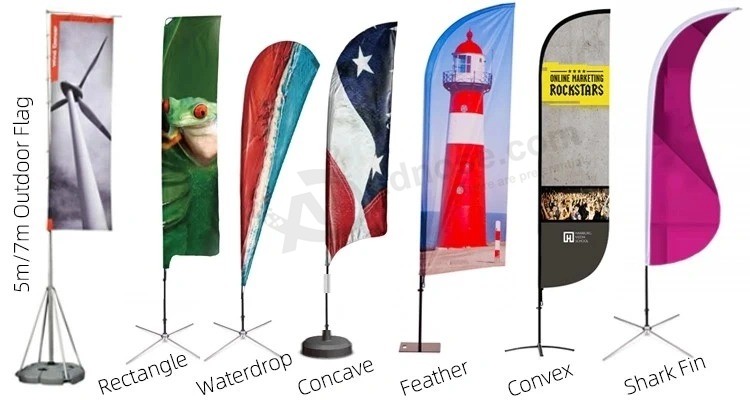 National flags with logo Outdoor flags Fabric