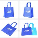 Vente en gros Logo Imprimé Personnalisé Pas Cher Mode Unie Shopping Fermeture Éclair Toile Sac Fourre-tout Sac D’emballage