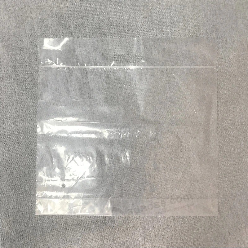Cloth garment Packing transparent Clear seft Seal plastic Ziplock slider Zipper Bag