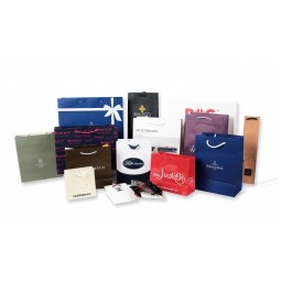 aangepaste luxe gerecycled afdrukken mode verpakking cosmetische koffie eten wijn pruik parfum chocolade kleding boodschappentas