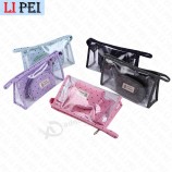 Sac d’emballage cosmétique transparent personnalisé promotionnel Sac d’emballage en PVC