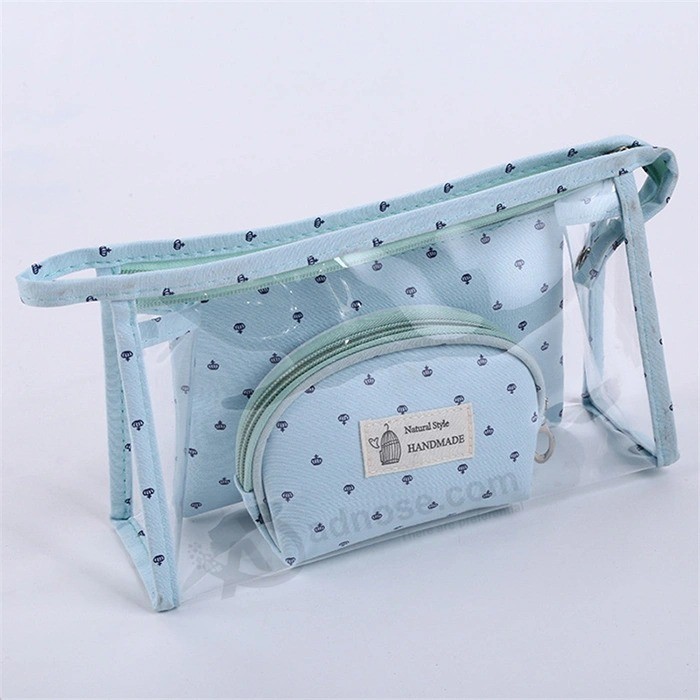 Promotional customized Clear cosmetic Packing Bag PVC packaging Bag