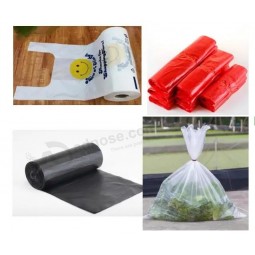 plastic food vegetables fruits packing T shirt carrier vest Bin liners refuse sacks shopping garbage trash rubbish packaging Bag