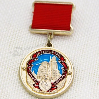 china factory custom russia police military garment badge Pin