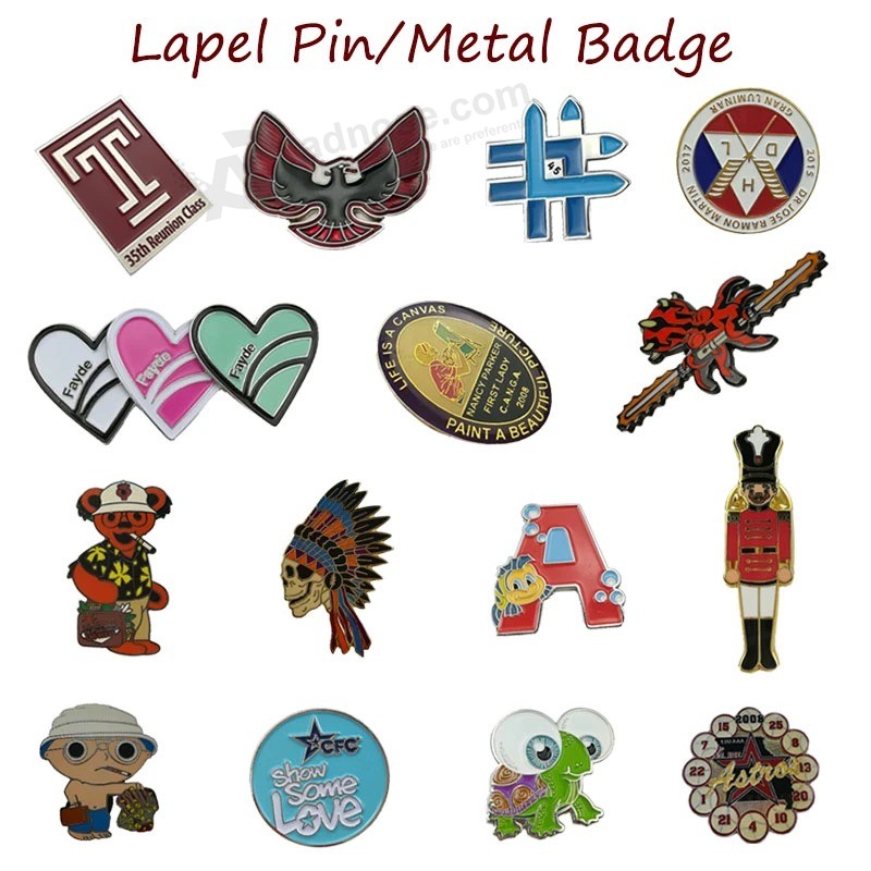 Novelty custom Soft enamel Metal badge Pin