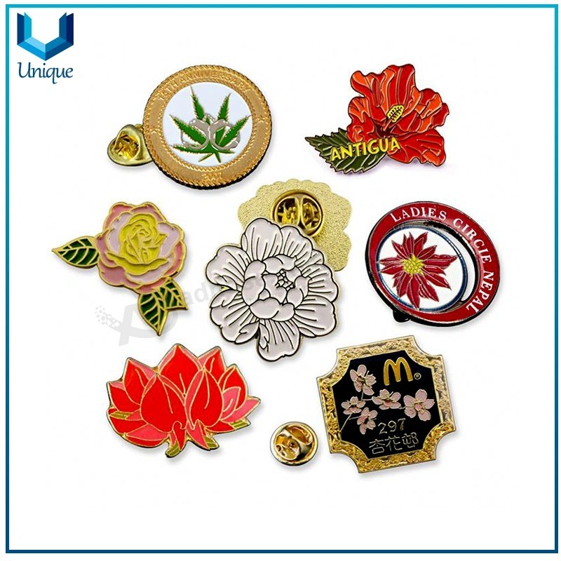 Free sample Custom button Fashion metal Lapel crafts Souvenir coins Emblem button Badges wholesale Enamel Pin for promotion Gifts