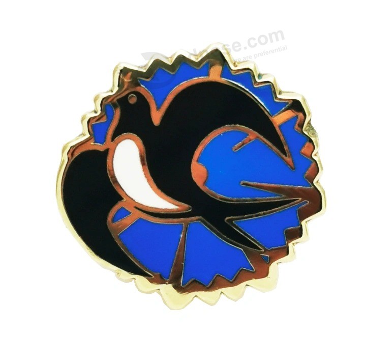 BSCI factory Made custom Metal enamel Badge lapel Pin gold Emblem for Gift/Promotion