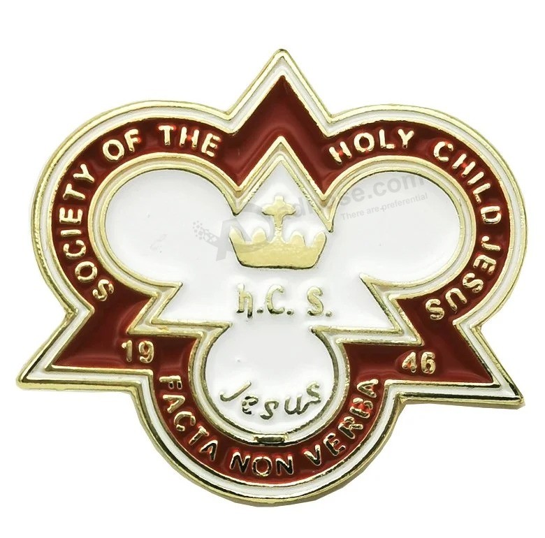 Emblema de encargo del oro del Pin de la solapa de la insignia del esmalte del metal hecho en fábrica de BSCI para el regalo / la promoción