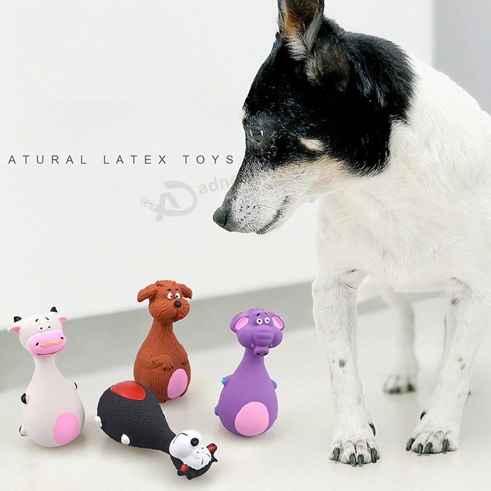 Забавный набор животных, интерактивные игры, латексные пищащие игрушки для собак, жевательная игрушка для домашних животных