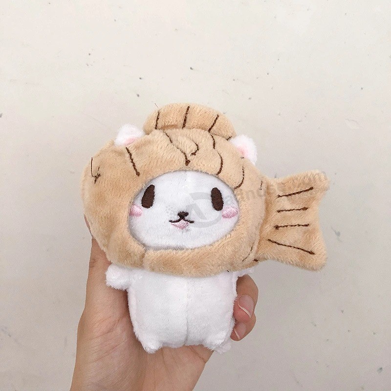 Lindo juguete de peluche taiyaki animal colgante de juguete suave