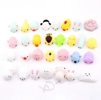 Mini Animal Squishy Toy 3D Kawaii Tiere Umweltfreundliche weiche Mochi Squeeze Squishy Katzenspielzeug