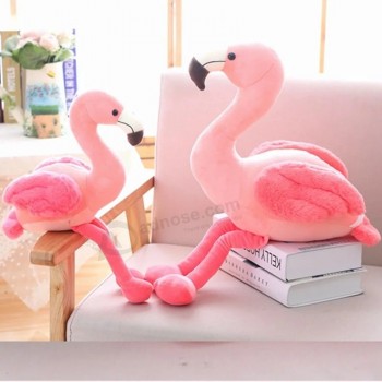 op maat gemaakt knuffeldier, pluche flamingo en wortel speelgoed