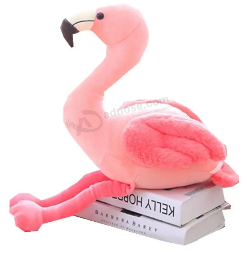 Customized stuffed Animal plush Flamingo and carrot Toy