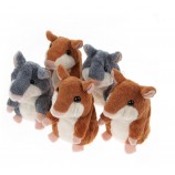 Répéter hamster parlant animaux en peluche Jouets en peluche fantaisie pour enfants