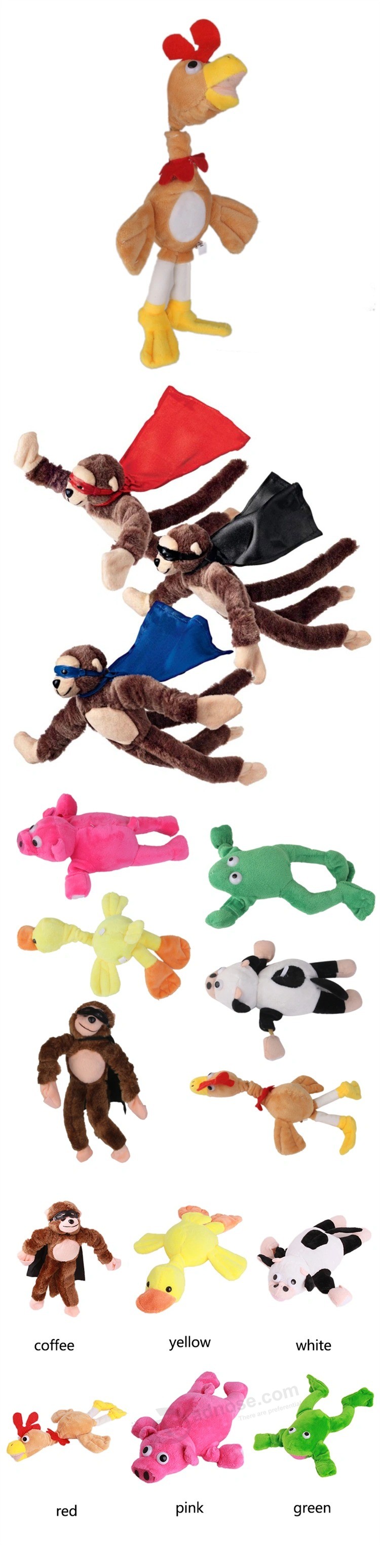 Летающие кричащие Мягкие плюшевые игрушки для животных со звуками на заказ