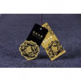 Nouveau design Chine papier vêtements étiquette volante
